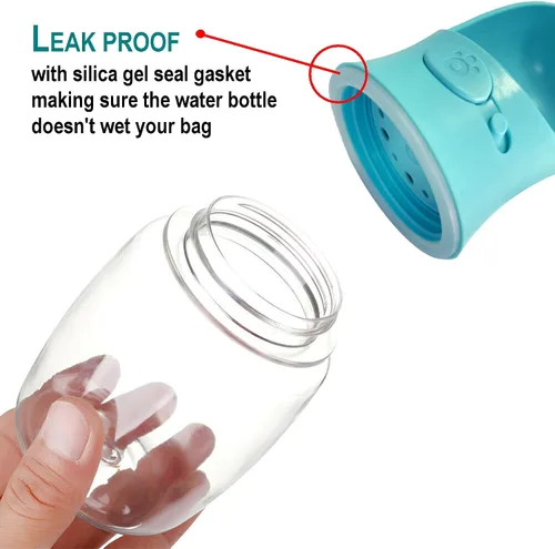 Vista 3 de PETnSport - Dispensador de agua portátil, ligero, a prueba de fugas, para paseos al aire libre, para mascotas, para perros, botella de agua