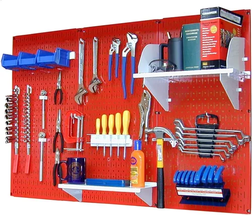 Vista 37 de Organizador de herramienta control de pared 30-wrk-400wb estándar panel perforado mesa de trabajo de metal, 30-WRK-400 BB