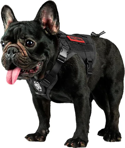Vista 21 de OneTigris - Arnés táctico para perros pequeños, chaleco de servicio sin tirones para perros pequeños