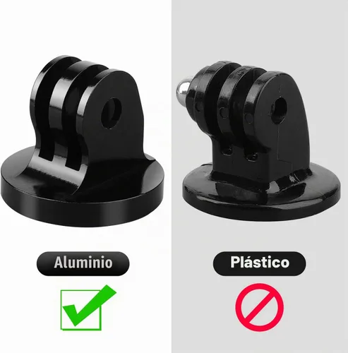 Vista 3 de ChromLives Adaptador de trípode 1/4 compatible con Gopro, adaptador de montaje de trípode de aluminio para cámara 1/4-20 compatible con Gopro Hero 1