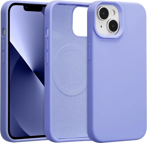 Vista 237 de Funda magnética de silicona para iPhone 13 Pro, color blanco antiguo [Compatible con Magsafe] [Forro de microfibra suave antiarañazos], funda