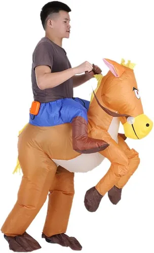 Vista 4 de Anself - Disfraz inflable con texto en inglés "Blow Up Inflatable