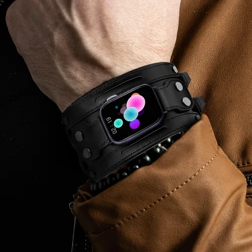 Vista 2 de VIQIV Correa de reloj inteligente compatible con Apple Watch de 1.496 in/1.575 in/1.614 in/1.654 in/1.732 in/1.772 in/1.929 in Smartwatch correas