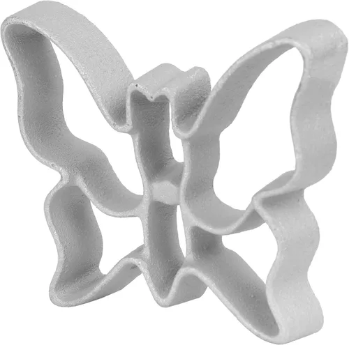 Vista 2 de O'Creme Rosette - Molde de mariposa de hierro para hornear Creates beautifully shaped fried pastries and cookies. Easy-release butterfly design