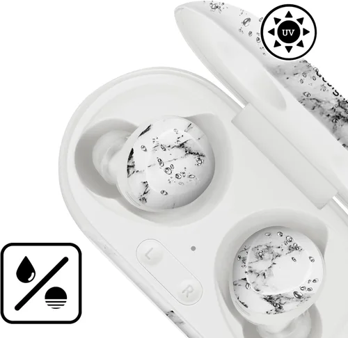 Vista 4 de Head Case Designs Calcomanía de vinilo con licencia oficial de Assassin's Creed Belt Crest II, compatible con Buds Live/Buds Pro / Buds2