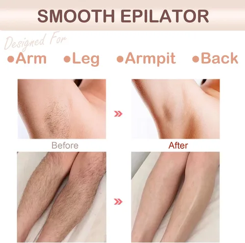 Vista 4 de Depiladoras depiladoras para mujeres, depiladora y eliminación de deslizamiento suave 2 en 1, tamaño mini para axilas faciales, espalda, sistema