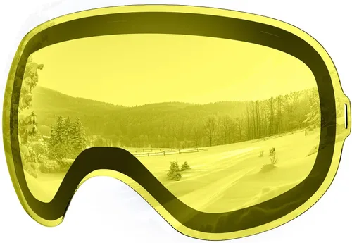 Vista 19 de findway Gafas de esquí OTG para mujeres, hombres, adultos, jóvenes - Sobre gafas, gafas de nieve - Lente intercambiable, gafas de snowboard antivaho