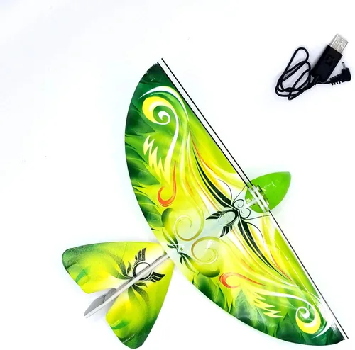 Vista 2 de MUKIKIM LX-128-G Auto volador E Bird electrónico pájaro volador juguete Drone - Verde