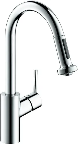 Vista 8 de hansgrohe Talis S² - Grifo de cocina de barra negra, grifos de cocina con rociador extraíble, grifo para fregadero de cocina, cabezal rociador