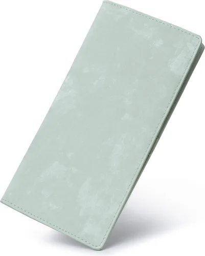 Vista 16 de Bveyzi Portamonedas de Cuero Ultra Delgadas y Finas con Bloqueo RFID para Tarjetas de Crédito, Billetera Plegable Bifold Tipo Clutch para Mujeres