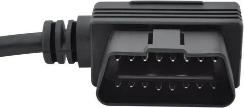 Vista 2 de iKKEGOL 30cm/12 Pulgadas Ángulo Derecho OBD2 OBD II Cable Divisor Y 1x Macho y 2X Hembra Adaptador de Puerto J1962