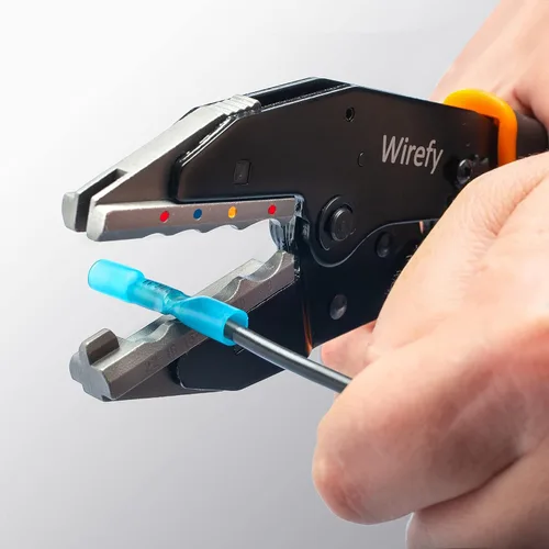 Vista 2 de Wirefy Matriz de Crimpado de Conector de Empalme Termorretráctil 22-8 AWG Matriz de Repuesto para Herramienta de Crimpado de Trinquete Wirefy