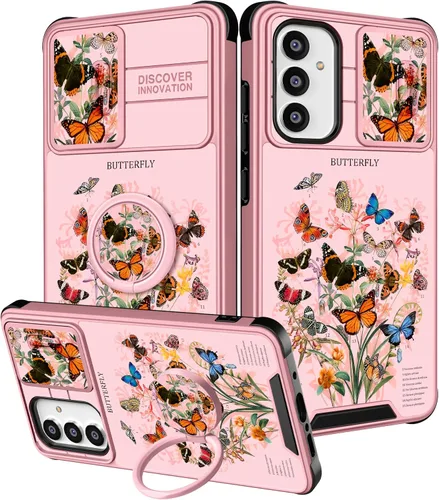 Vista 197 de Funermei para Samsung Galaxy Z Flip 4 Funda - Funda de Teléfono Bonita para Mujeres y Niñas con Mariposas Bonita Estética Femenina Diseño