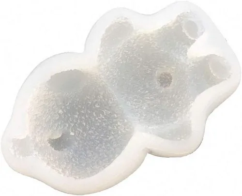 Vista 2 de Molde de silicona para jabón y gelatina de pastel de oso dormido 3D