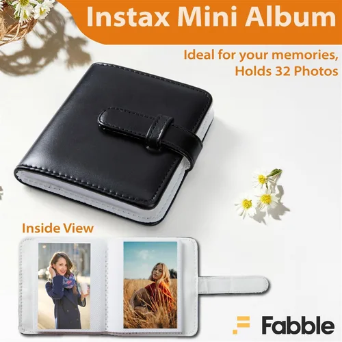 Vista 6 de Fujifilm Instax Mini 41 - Paquete de cámara de película instantánea con estuche Groovy, película de paquete doble (20 hojas), álbum de fotos