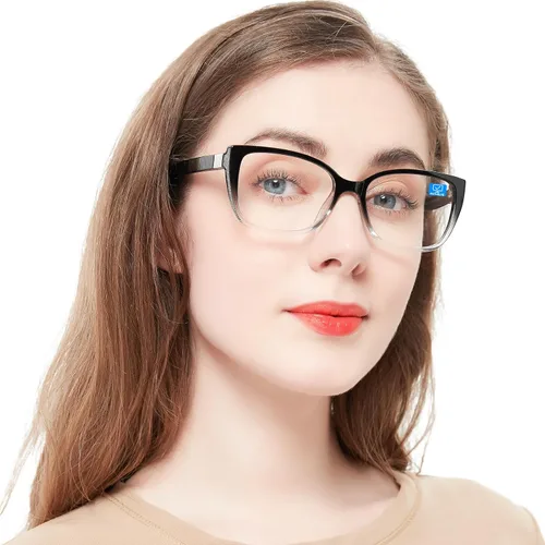 Vista 7 de OCCI CHIARI Gafas de lectura con bloqueo de luz azul para mujer Negro