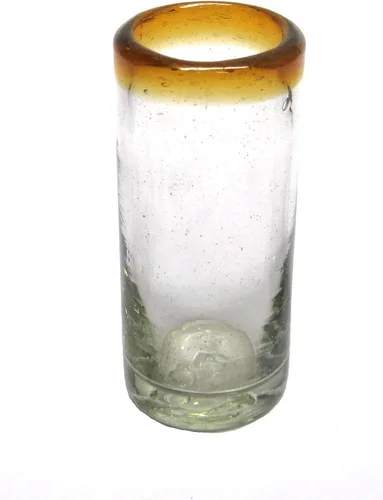 Vista 2 de Amber Rim - Vasos de Martini de 10 onzas (juego de 6), vidrio reciclado, sin plomo, sin toxinas (Martini)