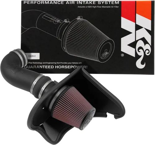Vista 14 de K&N Sistema de admisión de aire frío: filtro de aire de alto flujo, aumento del rendimiento y aceleración: compatible con Chevrolet 2016-2020