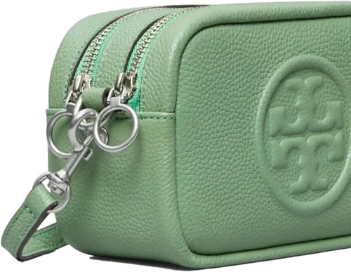 Vista 2 de Tory Burch Perry Bombé Mini bolsa, pátinaníquel enrollado, Patina