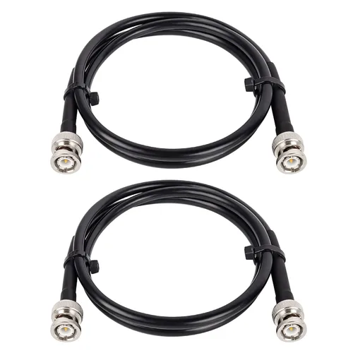 Vista 25 de MOOKEERF RG8X - Cable coaxial BNC macho a BNC macho de 1 pie, 2 piezas, 50 ohmios, pérdida ultra baja para antena, radio RF, módem, osciloscopio