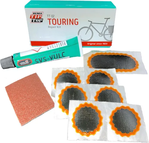 Vista 2 de Rema Dos (2) Kits de reparación de parches de tubo de bicicleta Touring TT02 (22) - TT O2 grande