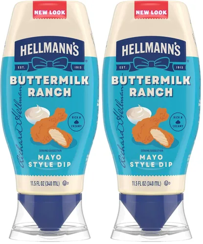 Vista 23 de Hellmann's Buttermilk Ranch Mayonesa 11.5 onzas, salsa de pollo, 1 unidad