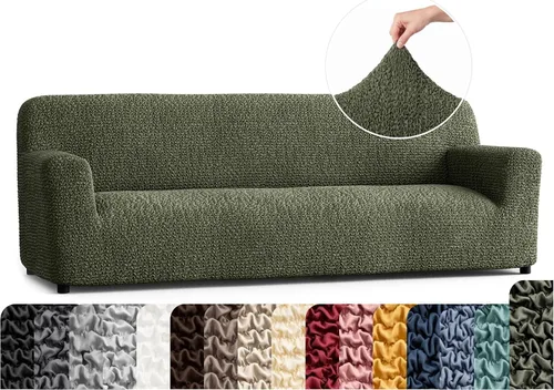 Vista 15 de PAULATO BY GA.I.CO. Funda para Silla - Funda para Sillón - Funda para Sillón - Funda de Tela Suave - Protector de Muebles Elegante de Ajuste Ceniza