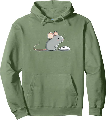 Vista 8 de Funny Pet Mouse with Gaming Mouse for PC Lovers Pullover Hoodie