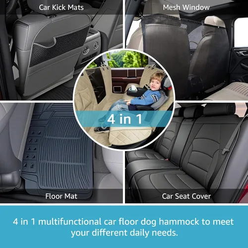 Vista 2 de Hamaca de suelo para perro XL para Ford F150, Chevy Silverado, GMC Sierra Caqui