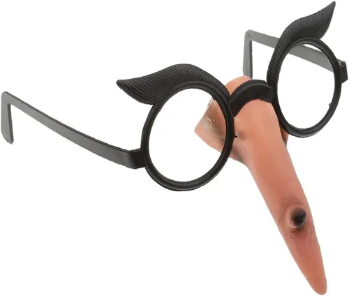 Vista 4 de Novedoso disfraz de nariz de bruja para despedida de soltera, gafas de noche, marco de Halloween, accesorios