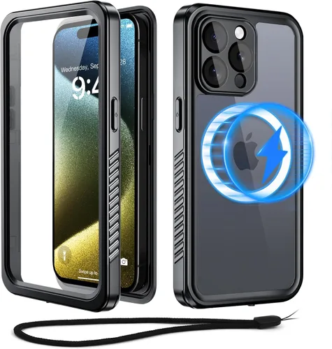Vista 16 de Beeasy Funda impermeable para iPhone 12 compatible con Magsafe IP68 de grado militar bajo el agua, a prueba de golpes, a prueba de polvo, resistente
