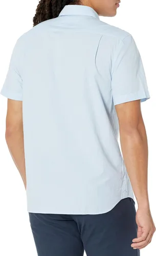 Vista 2 de Lacoste Camisa de manga corta con botones a cuadros y ajuste regular para hombre