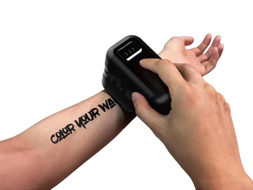 Vista 4 de Prinker Impresora temporal de tatuajes, tatuajes personalizados en segundos, resistente al agua y lavable con jabón, compatible con Android e iOS