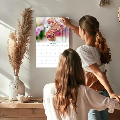 Vista 74 de Calendario de grises africanos 2025 2026 – Planificador mensual de pared de aves africanas – 12 x 18 pulgadas (abierto), calendario de pared