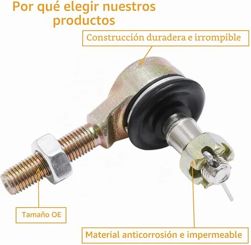 Vista 4 de Kit de extremo de barra de acoplamiento, compatible con Yamaha Banshee 350 1987-2006, Yamaha Wolverine 350 95-05, Big Bear 350 97-99, juego