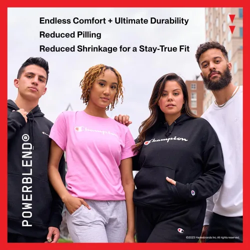 Vista 5 de Champion Men's Crewneck, Powerblend Fleece Sweatshirt, Crewneck Sweatshirts (Reg. Or Big & Tall)