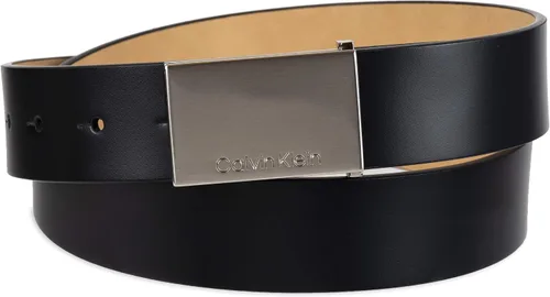 Vista 2 de Calvin Klein Cinturón de hebilla con logotipo grabado casual para hombre