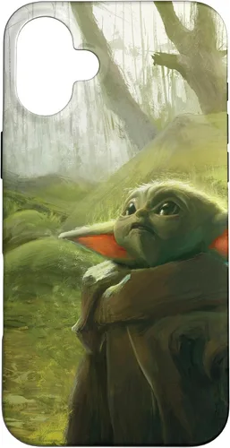 Vista 23 de iPhone 16 Star Wars The Mandalorian The Child Grogu in the Forest Art Case