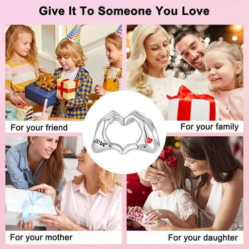 Vista 69 de Abalorios de plata de ley 925 con letras de la A ~ Z, para pulseras, collares, Día de San Valentín, Día de la Madre, joyería regalos para mujeres