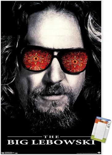 Vista 12 de Trends International The Big Lebowski - Póster de pared de una hoja, 14.725 x 22.375 pulgadas, versión enmarcada de madera de granero