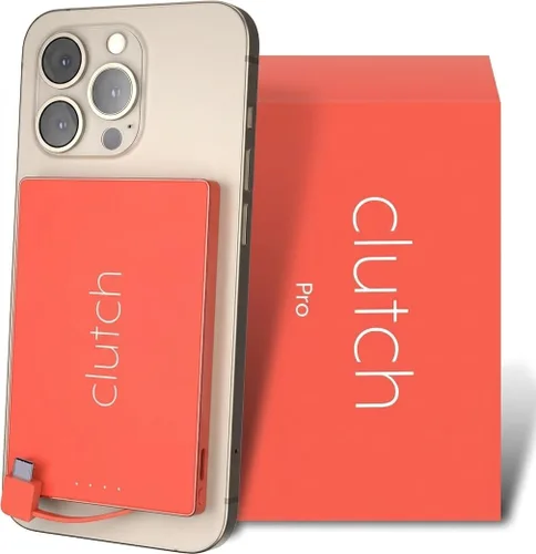 Vista 16 de Clutch - Cargador portátil Pro USB-C - Compatible con dispositivos iPhone 15, 16, 17 y Android - Batería magnética de banco de energía - Aprobado