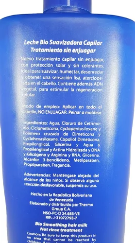 Vista 6 de Kleravitex Milk 55 - Acondicionador sin enjuague para el cabello, tratamiento en crema desenredante de 33.80 onzas, botella antiencrespamiento