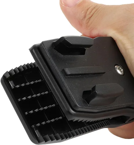 Vista 4 de momerch Soporte para correa de hombro para mochila 360 con clip de bolsa con base de adaptador de trípode de liberación rápida compatible con Go Pro