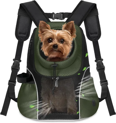 Vista 19 de WOYYHO Mochila portadora de perros para mascotas, mochila frontal