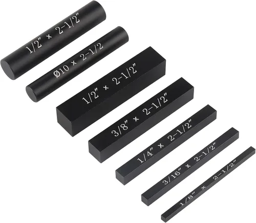 Vista 8 de EANOSIC Juego de 7 barras de configuración de aluminio de precisión para enrutador y sierra de mesa, accesorios de carpintería, barras incluyen