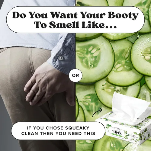 Vista 12 de Poo~Pourri Flushable Wipes, Cucumber Aloe, Dispensers, 50 Count (Pack of 6)