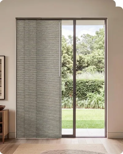 Vista 20 de Graywind Persianas para puertas correderas manuales, hasta 153 pulgadas 5% Gris Apertura