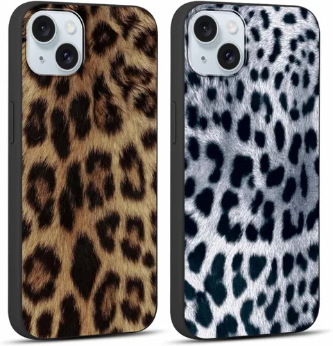 Vista 25 de Paquete de 2 fundas de teléfono con bonito estampado de guepardo para iPhone 7/8/SE 2020 / SE 2022 de 4.7 pulgadas, diseño de leopardo de lujo