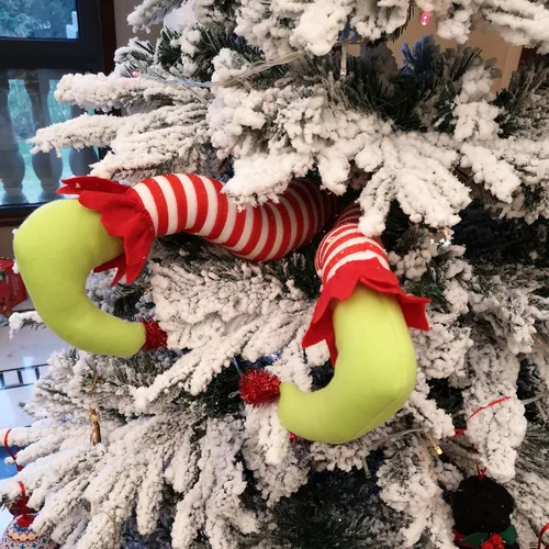 Vista 5 de WEWILL - Piernas de elfo para decoraciones de Navidad (20.0 in)