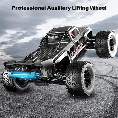 Vista 4 de Auto RC rápido sin escobillas 1/12 para adultos, 4WD eléctrico todoterreno RC Monster Truck, 60KM/H de alta velocidad RC coche con Hobbywing ESC